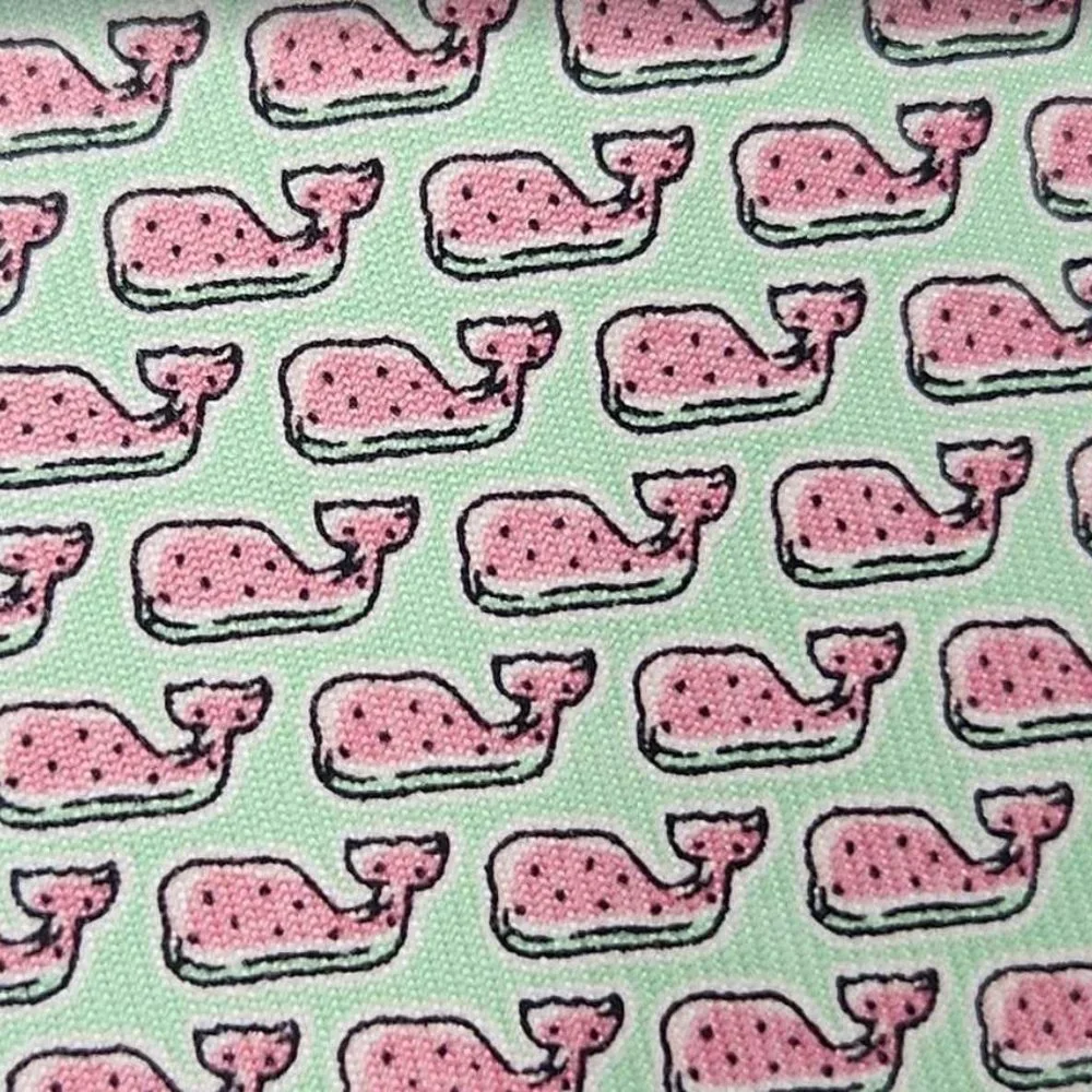 New boys Vineyard Vines classic Watermelon whale printed silk tie